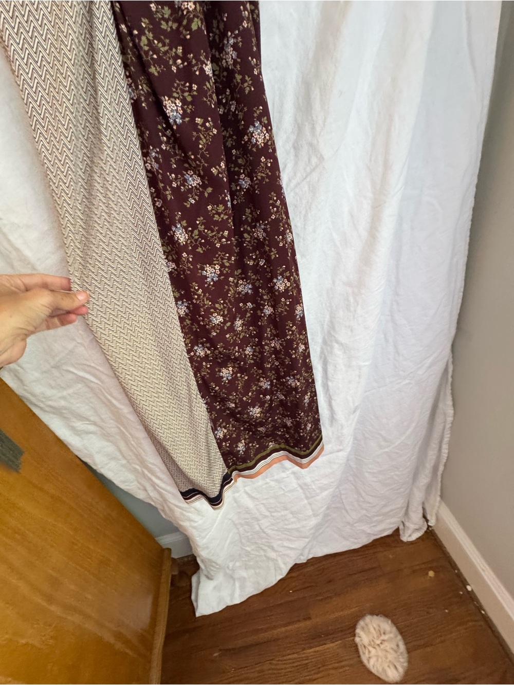 Veronica Beard Mixed-Print Slip Midi Dress in Brown, Olive & Cream - Picture 11 of 16